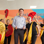 Guest-of-Honour, Dr. Lam Pin Min, Minister of State for Health was invited to share the stage with nurses and therapists of All Saints Home who put up a cultural dance at the official opening of All Saints Home Jurong East today (20 May 2016).